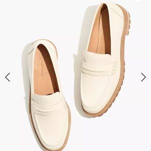 Corinne Lug sole Loafer in Pale Oyster Size 8